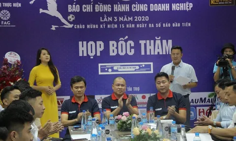 Bốc thăm chia bảng giải bóng đá “Báo chí đồng hành cùng doanh nghiệp” lần thứ 3